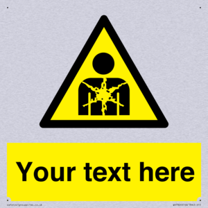 Custom Warning substance or mixture presenting a health hazard